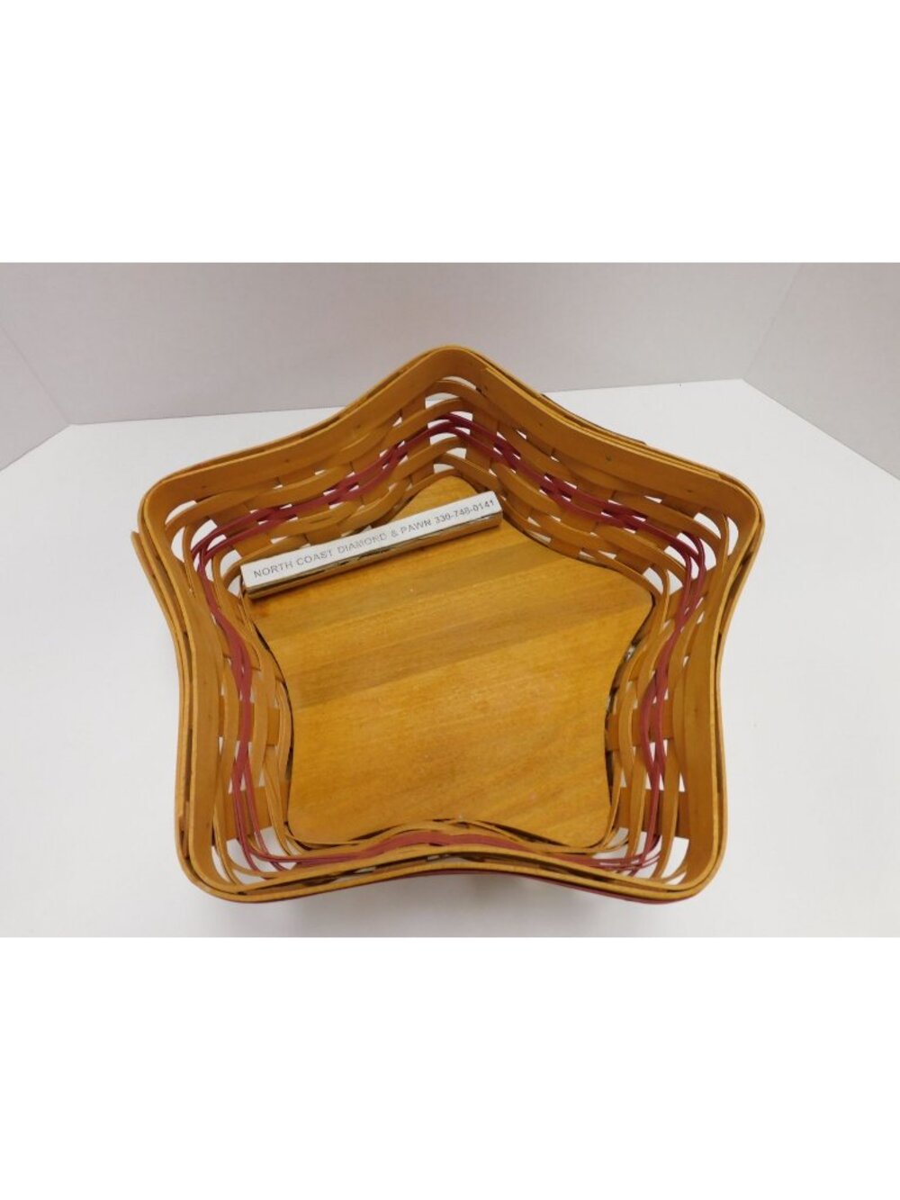 Longaberger 2001 Red Shining Star Basket MM54